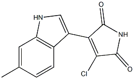 3-chloro-4-(6-methyl-1H-indol-3-yl)-1H-pyrrole-2,5-dione Struktur