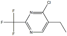 4-chloro-5-ethyl-2-(trifluoromethyl)pyrimidine Struktur