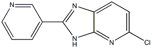 5-chloro-2-pyridin-3-yl-3H-imidazo[4,5-b]pyridine Struktur