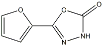 5-furan-2-yl-1,3,4-oxadiazol-2(3H)-one Struktur