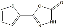 5-thiophen-2-yl-1,3,4-oxadiazol-2(3H)-one Struktur