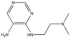 N4-[2-(dimethylamino)ethyl]pyrimidine-4,5-diamine Struktur