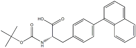 Boc-L-4-(naphthalen-1-yl)-phenylalanine Struktur