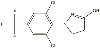 1-[2,6-DICHLORO-4-(TRIFLUOROMETHYL)PHENYL]-3-HYDROXY-4,5-DIHYDRO-1H-PYRAZOLE Struktur