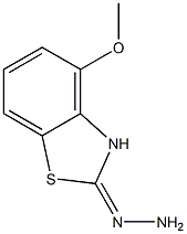 4-METHOXY-2(3H)-BENZOTHIAZOLONEHYDRAZONE Struktur