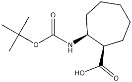 (1R:2S)-BOC-2-AMINOCYCLO-HEPTANECARBOXYLIC ACID Struktur