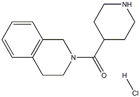 2-(PIPERIDIN-4-YLCARBONYL)-1,2,3,4-TETRAHYDROISOQUINOLINE HYDROCHLORIDE Struktur