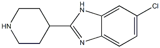 6-CHLORO-2-PIPERIDIN-4-YL-1H-BENZIMIDAZOLE Struktur