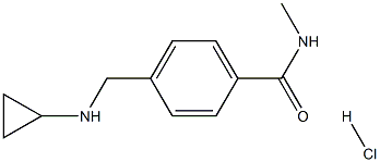 4-[(CYCLOPROPYLAMINO)METHYL]-N-METHYLBENZAMIDE HYDROCHLORIDE Struktur