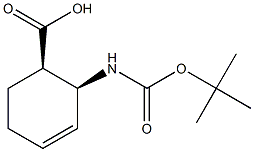 (1R:2S)-BOC-2-AMINOCYCLOHEX-3-ENE-CARBOXYLIC ACID Struktur