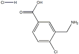 3-AMINO METHYL-4-CHLOROBENZOIC ACID HCL Struktur