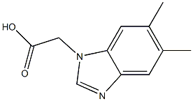 5,6-DIMETHYLBENZIMIDAZOLE-1-ACETIC ACID Struktur