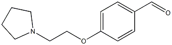 4-(2-PYRROLIDIN-1-YLETHOXY)BENZALDEHYDE Struktur