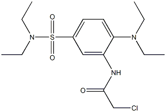 2-CHLORO-N-{2-(DIETHYLAMINO)-5-[(DIETHYLAMINO)SULFONYL]PHENYL}ACETAMIDE Struktur