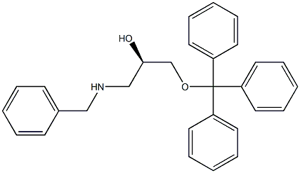 (R )-1-Benzylamino-3-trityloxy-propan-2-ol Struktur