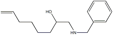 1-Benzylamino-oct-7-en-2-ol Struktur