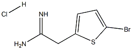 2-(5-Bromo-thiophen-2-yl)-acetamidine HCl Struktur