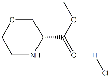 3(R)-Morpholinecarboxylic acid methyl ester HCl Struktur