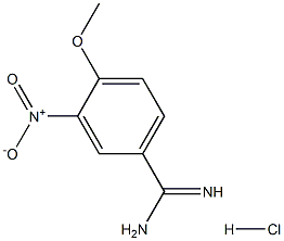 4-Methoxy-3-nitrobenzamidine HCl Struktur