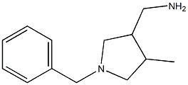 C-(1-Benzyl-4-methyl-pyrrolidin-3-yl)-methylamine Struktur