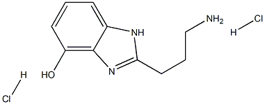 2-(3-AMINOPROPYL)-1H-BENZO[D]IMIDAZOL-4-OL DIHYDROCHLORIDE Struktur