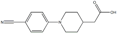 [1-(4-CYANO-PHENYL)-PIPERIDIN-4-YL]-ACETIC ACID Struktur