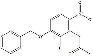 1-(3-BENZOXY-2-FLUORO-6-NITRO-PHENY)ACETONE Struktur