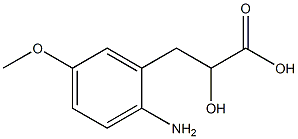 3-(2-AMINO-5-METHOXYPHENYL)-2-HYDROXYPROPANOIC ACID Struktur