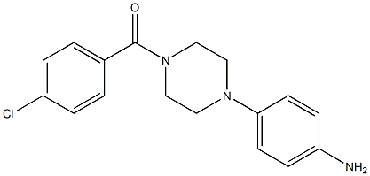 1-(4-CHLORO BENZOYL)-4-(4-AMINOPHENYL ) PIPERAZINE Struktur