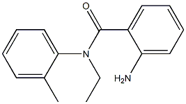 2-AMINO, (N-ETHYL,N-O-TOLYL )BENZAMIDE Struktur