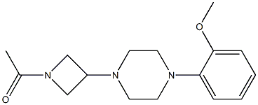 N-ACETYL-3-(4-(O-METHOXYPHENYL)PIPERAZINYL)AZETIDINE Struktur