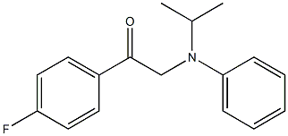 N-(4-FLUOROBENZOYLMETHYL)-N-(1-METHYLETHYL)ANILINE Struktur