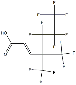 5,5,6,6,7,7,7-HEPTAFLUORO-4,4-BIS(TRIFLUOROMETHYL)HEPT-2-ENOIC ACID Struktur