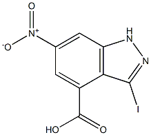 3-IODO-6-NITROINDAZOLE-4-CARBOXYLIC ACID Struktur