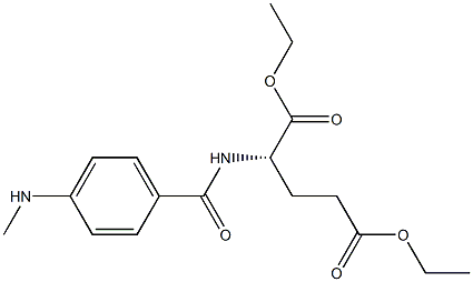 N-(4-(METHYLAMINO)BENZOYL)-L-(+)-GLUTAMIC ACID DIETHYL ESTER Struktur