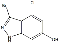 4-CHLORO-6-HYDROXY-3-BROMOINDAZOLE Struktur