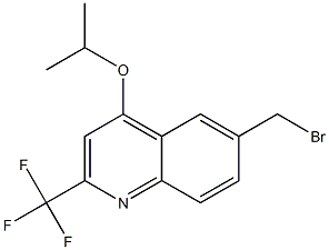 6-(Bromomethyl)-4-isopropoxy-2-(trifluoromethyl)quinoline, tech. Struktur