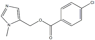 (1-methyl-1H-imidazol-5-yl)methyl 4-chlorobenzenecarboxylate Struktur