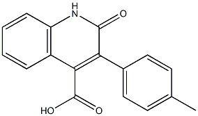 3-(4-methylphenyl)-2-oxo-1,2-dihydro-4-quinolinecarboxylic acid Struktur