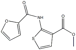 methyl 2-[(2-furylcarbonyl)amino]thiophene-3-carboxylate Struktur