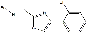 4-(2-chlorophenyl)-2-methyl-1,3-thiazole hydrobromide Struktur