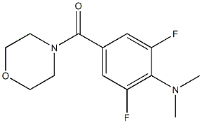 [4-(dimethylamino)-3,5-difluorophenyl](morpholino)methanone Struktur