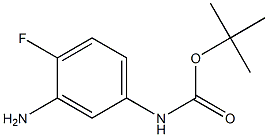 tert-butyl 3-amino-4-fluorophenylcarbamate Struktur