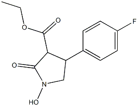 ethyl 4-(4-fluorophenyl)-1-hydroxy-2-oxo-3-pyrrolidinecarboxylate Struktur