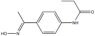 N-{4-[N-hydroxyethanimidoyl]phenyl}propanamide Struktur