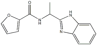 N-[1-(1H-benzimidazol-2-yl)ethyl]-2-furamide Struktur