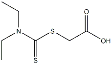 2-{[(diethylamino)carbothioyl]sulfanyl}acetic acid Struktur