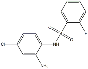 N-(2-amino-4-chlorophenyl)-2-fluorobenzenesulfonamide Struktur