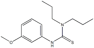 N'-(3-methoxyphenyl)-N,N-dipropylthiourea Struktur