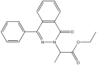 ethyl 2-[1-oxo-4-phenyl-2(1H)-phthalazinyl]propanoate Struktur